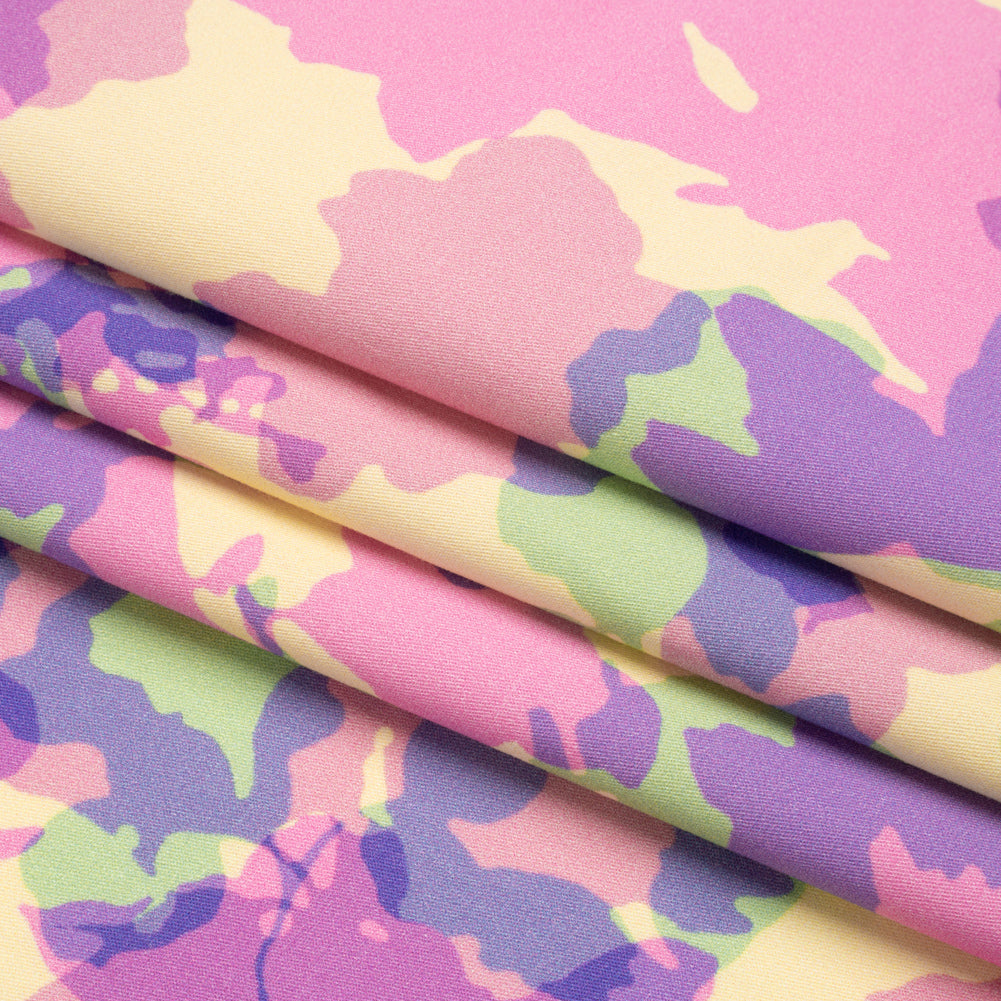 Mood Exclusive Yellow Soft Shade Stretch Brushed Cotton Twill Folded