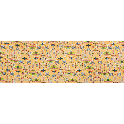 Mood Exclusive Yellow Picnic Guests Stretch Brushed Cotton Twill Full