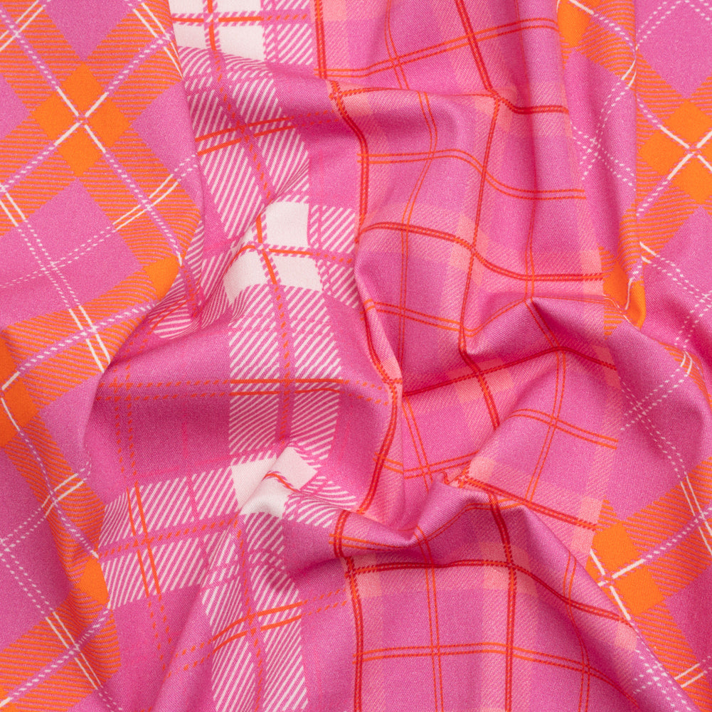 Mood Exclusive Pink With the Band Stretch Brushed Cotton Twill Panel