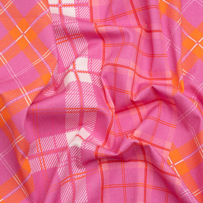 Mood Exclusive Pink With the Band Stretch Brushed Cotton Twill Panel