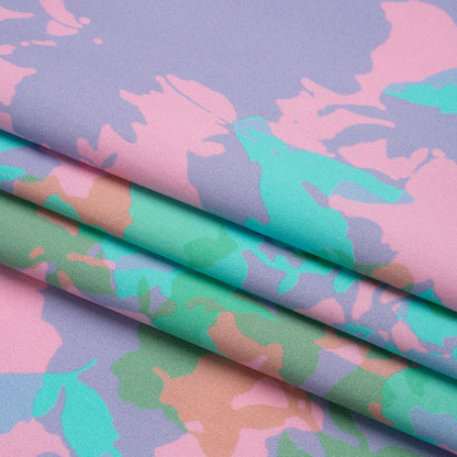 Mood Exclusive Turquoise Soft Shade Stretch Brushed Cotton Twill Folded