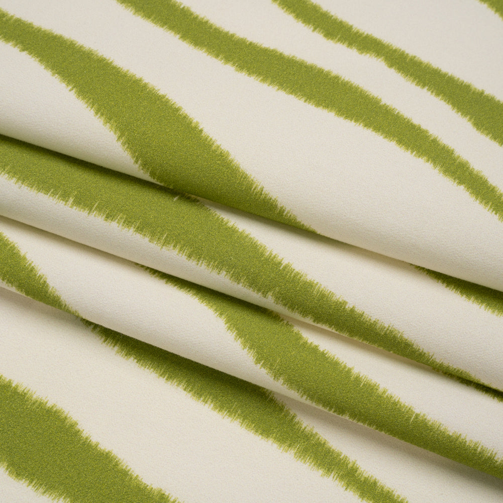 Mood Exclusive Kiwi Zebra Chic Stretch Brushed Cotton Twill Folded