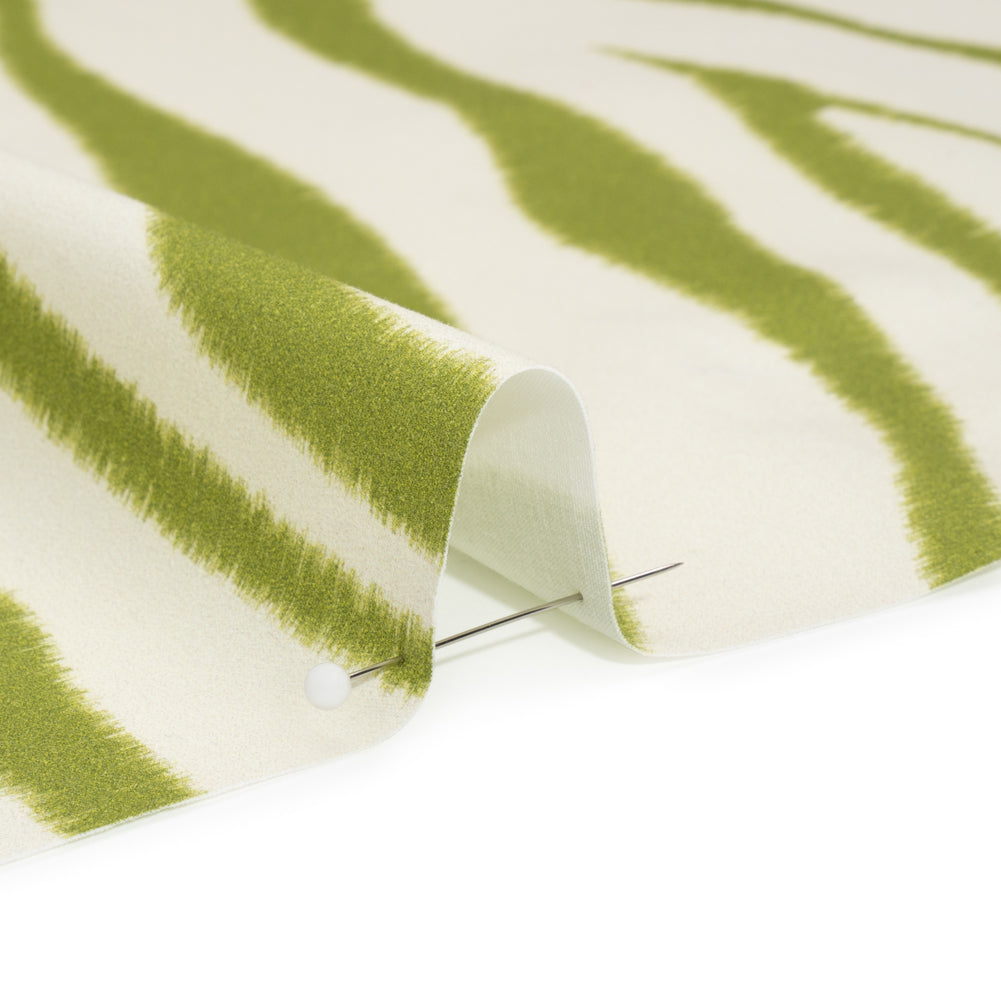 Mood Exclusive Kiwi Zebra Chic Stretch Brushed Cotton Twill Detail