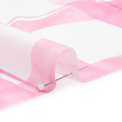 Cotton Voile Print - Pink and White Plaid - Mood Exclusive A-Tisket, A-Tasket Detail