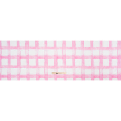 Cotton Voile Print - Pink and White Plaid - Mood Exclusive A-Tisket, A-Tasket Full