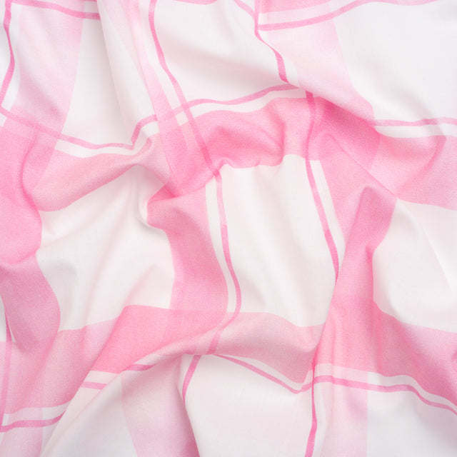 Cotton Voile Print - Pink and White Plaid - Mood Exclusive A-Tisket, A-Tasket