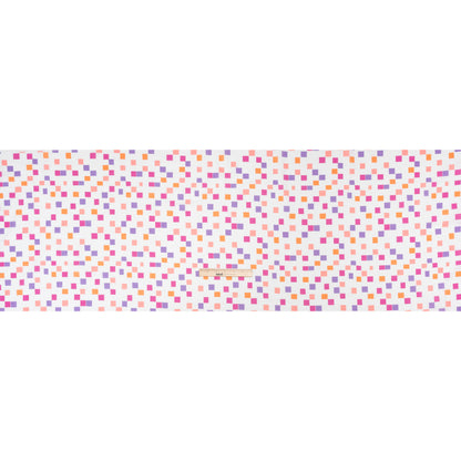 Cotton Voile Print - Pink and Purple Square Confetti - Mood Exclusive Cubic Field Full