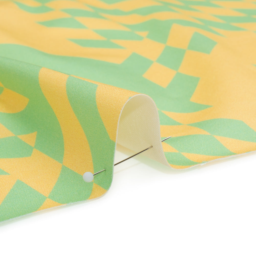 Mood Exclusive Lemon Lime Life Stretch Cotton Sateen Detail