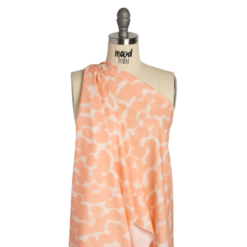 Mood Exclusive Peach Head in the Clouds Stretch Cotton Poplin Drape