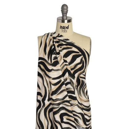 Mood Exclusive Beige Shifting Sands Stretch Cotton Poplin Drape