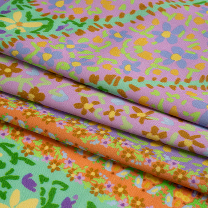 Mood Exclusive Orange Parasol Park Sustainable Viscose Fluid Satin Full
