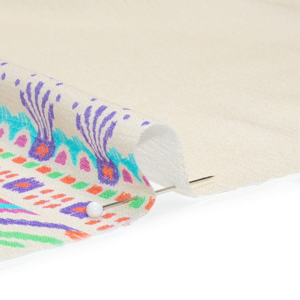 Mood Exclusive Color Castle Gauzy Wrinkled Rayon Woven Panel Folded