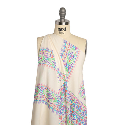 Mood Exclusive Color Castle Gauzy Wrinkled Rayon Woven Panel Detail