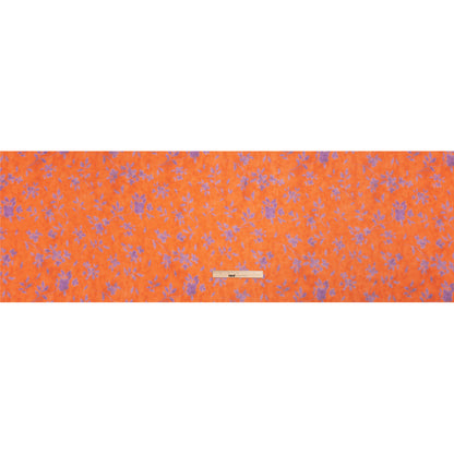 Mood Exclusive Orange and Purple Stamped on my Mind Viscose Georgette Full