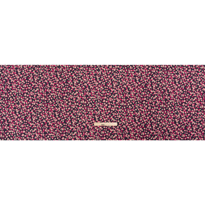 Stretch Cotton Twill Print - Navy and Pink Floral - Mood Exclusive Petals to Pick Full