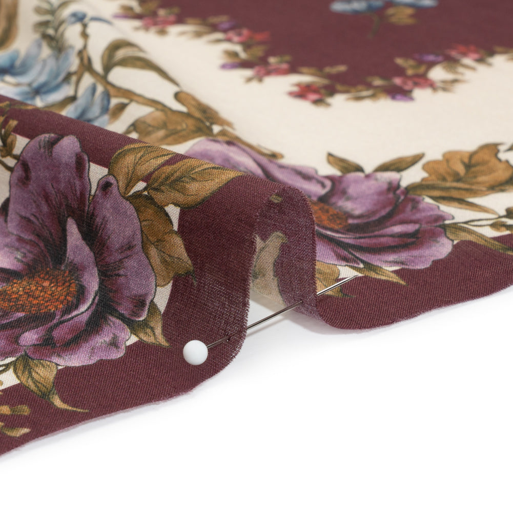 Mood Exclusive Multicolor Mulberry Tapestry Cotton Voile Panel Detail
