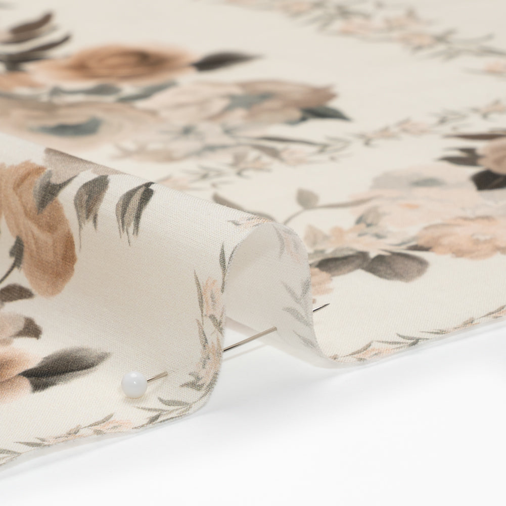 Mood Exclusive Cream Prosaic Petals Cotton Voile Panel Detail