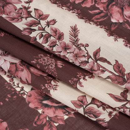 Mood Exclusive Monochrome Mulberry Tapestry Cotton Voile Panel Folded