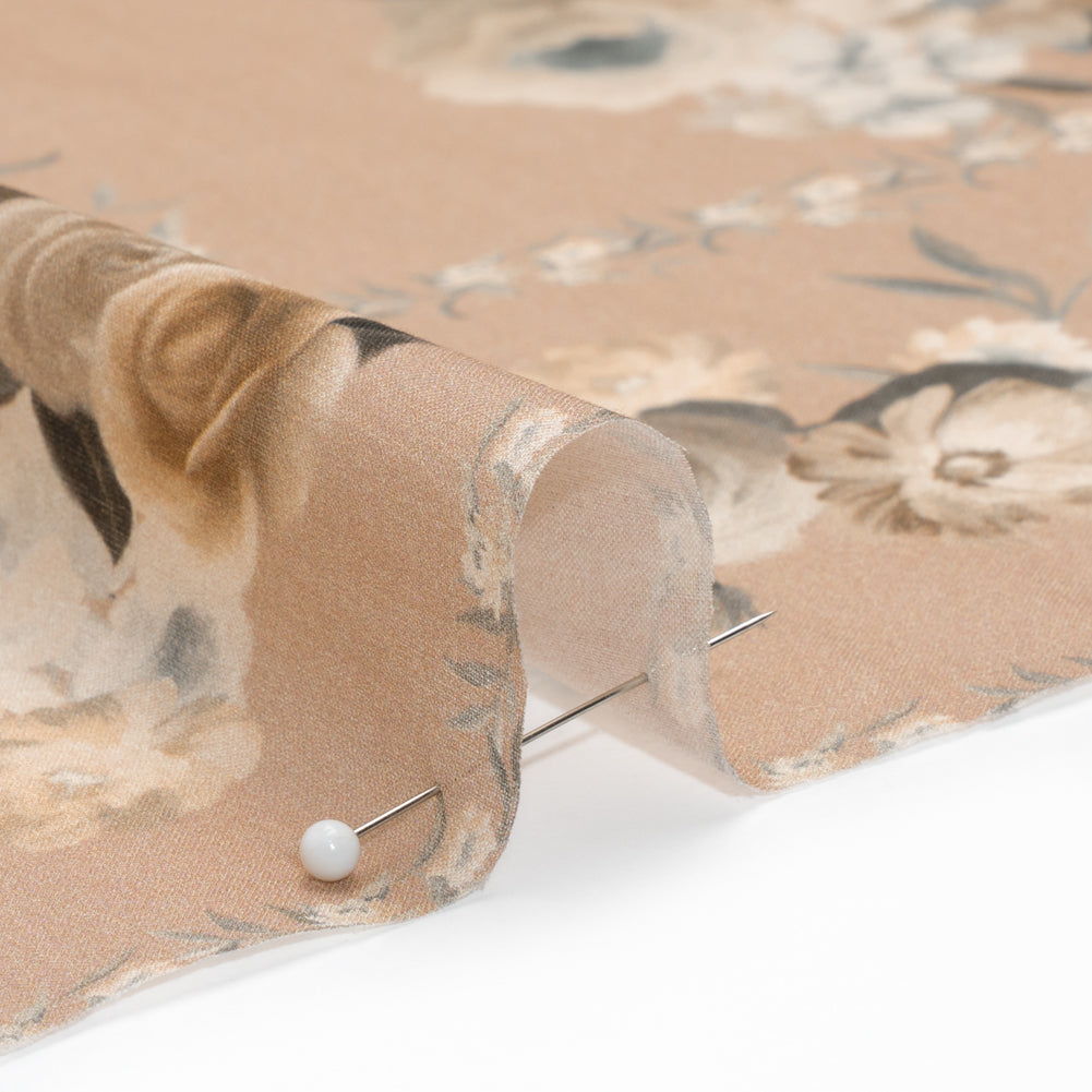 Mood Exclusive Dusty Rose Prosaic Petals Cotton Voile Panel Detail