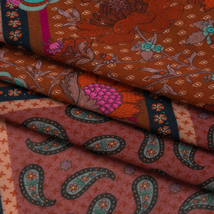 Mood Exclusive Red Busy in Bloom Viscose Georgette Full
