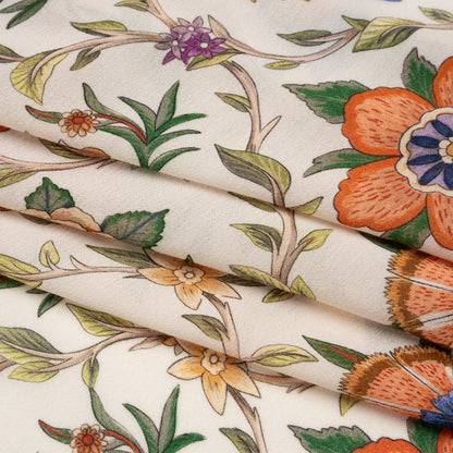 Mood Exclusive Cream Musee des Fleurs Viscose Georgette Folded