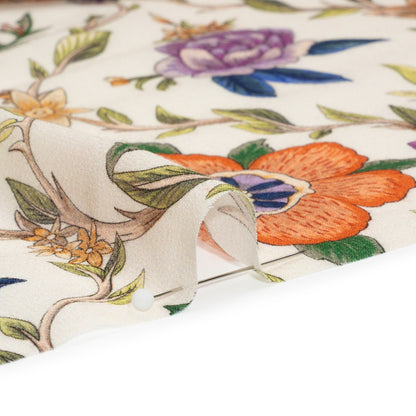 Mood Exclusive Cream Musee des Fleurs Viscose Georgette Detail