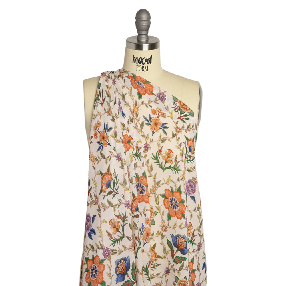Mood Exclusive Cream Musee des Fleurs Viscose Georgette Drape