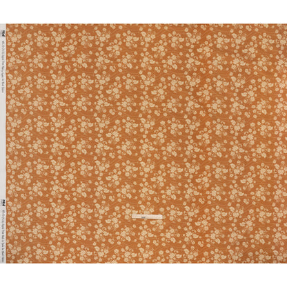 Stretch Cotton Poplin Print - Tan Flowers and Dotted Lines - Mood Exclusive Errands of Bees - Full