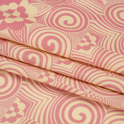 Mood Exclusive Pink Artsy Aesthetic Stretch Cotton Poplin Folded