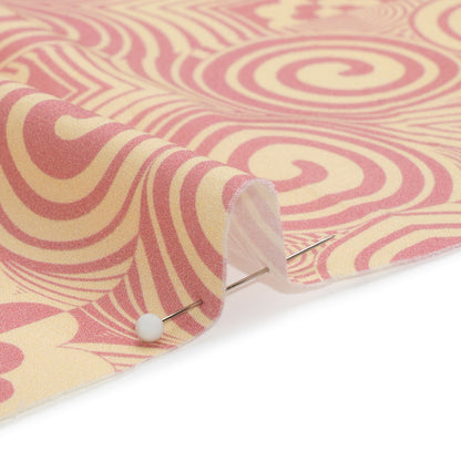 Mood Exclusive Pink Artsy Aesthetic Stretch Cotton Poplin Detail