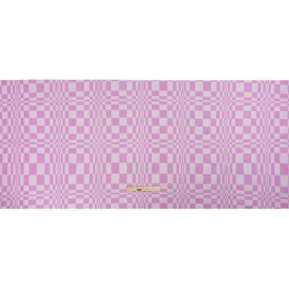 Mood Exclusive Lilac Cheeky Checkers Stretch Cotton Poplin Full