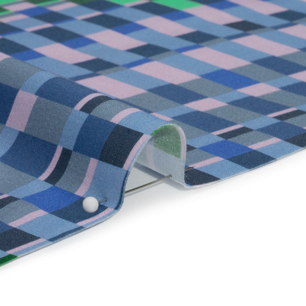 Mood Exclusive Blue Fruit Basket Fete Stretch Cotton Poplin Detail