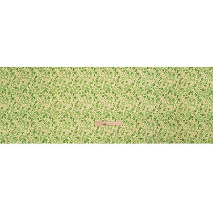 Mood Exclusive Green Puddled Petals Stretch Cotton Poplin Full