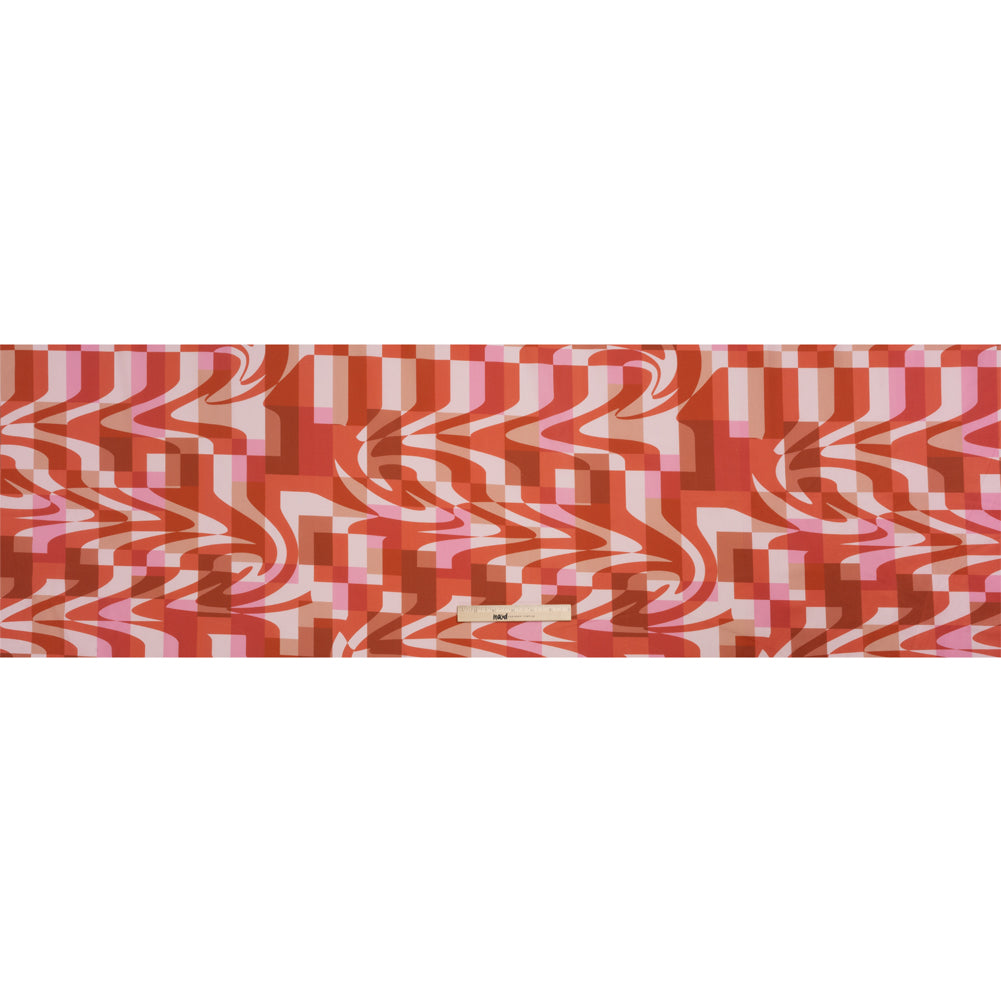Mood Exclusive Red Game of Haze Stretch Cotton Poplin Full