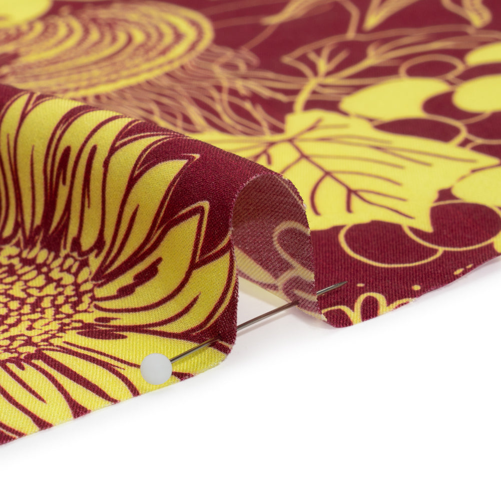 Mood Exclusive Magenta Your Solar Self Viscose Twill Detail