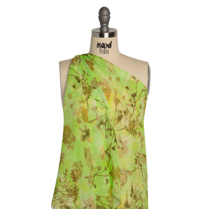 Mood Exclusive Green Sapling Silhouette Viscose Georgette Detail