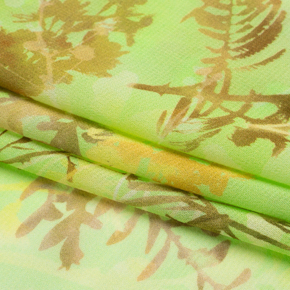 Mood Exclusive Green Sapling Silhouette Viscose Georgette Full