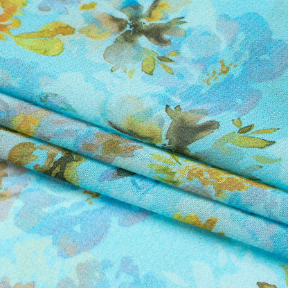 Mood Exclusive Blue Promise of Spring Viscose Georgette Full