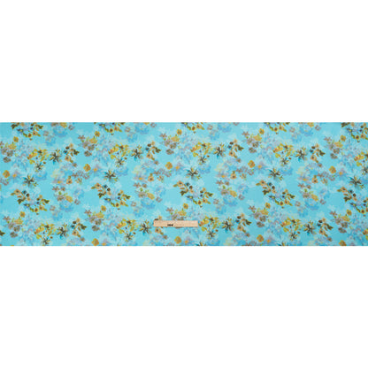 Mood Exclusive Blue Promise of Spring Viscose Georgette Drape