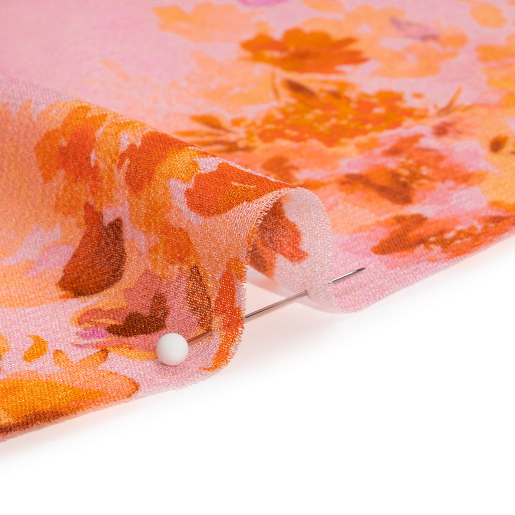 Mood Exclusive Pink Promise of Spring Viscose Georgette Folded