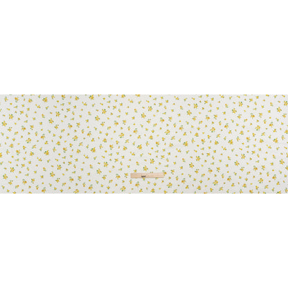Cotton Voile Print - Yellow and White Scattered Florals - Mood Exclusive Snippets of Sun Full