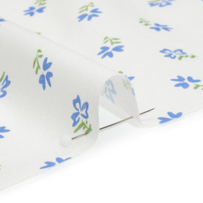 Cotton Voile Print - Blue and White Floral Ditsy - Mood Exclusive Sudden Sweetness Detail