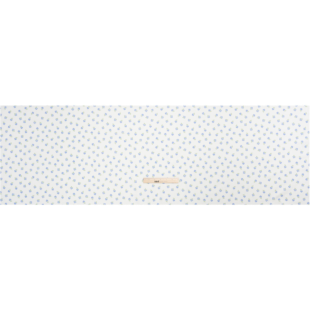 Cotton Voile Print - Blue and White Floral Ditsy - Mood Exclusive Sudden Sweetness Full