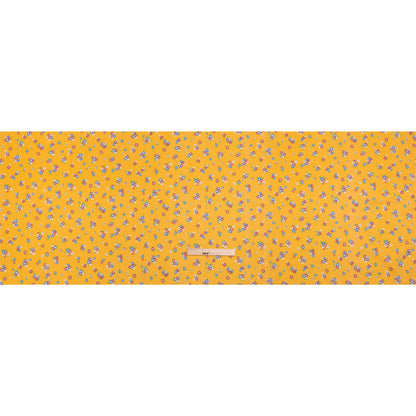 Cotton Voile Print - Yellow, Blue and Red Floral - Mood Exclusive Here We Grow Full