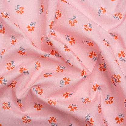 Cotton Voile Print - Pink and White Floral Ditsy - Mood Exclusive Sudden Sweetness