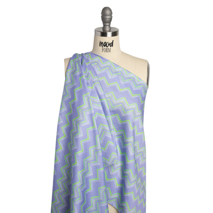 Mood Exclusive Periwinkle Pacific Peaks Cotton Voile Drape