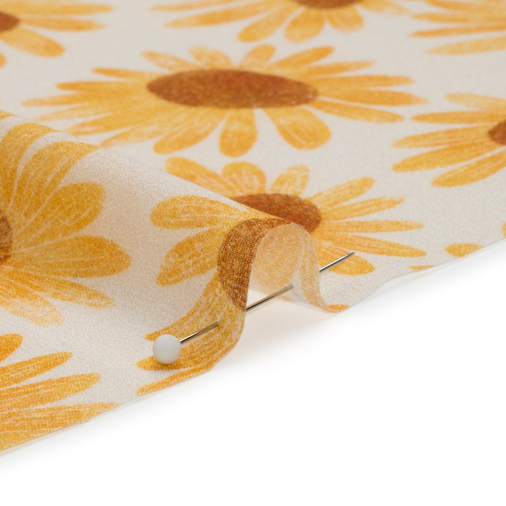 Mood Exclusive White Bit of Sun Viscose Georgette Folded