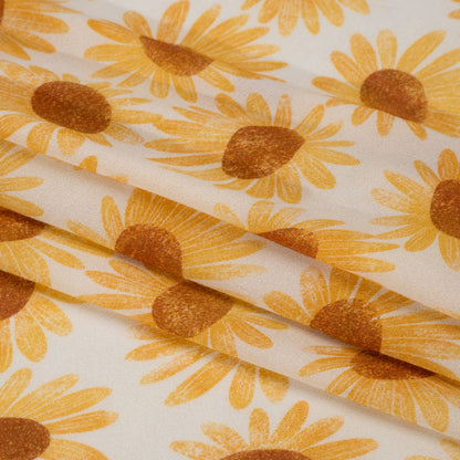 Mood Exclusive White Bit of Sun Viscose Georgette Full