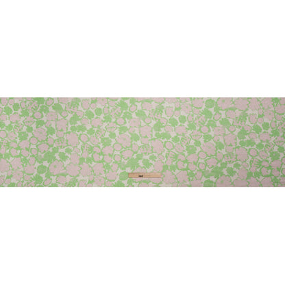 Mood Exclusive Lime Flowering Floor Viscose Georgette Drape