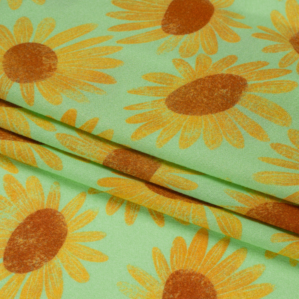 Mood Exclusive Bright Mint Bit of Sun Viscose Georgette Full